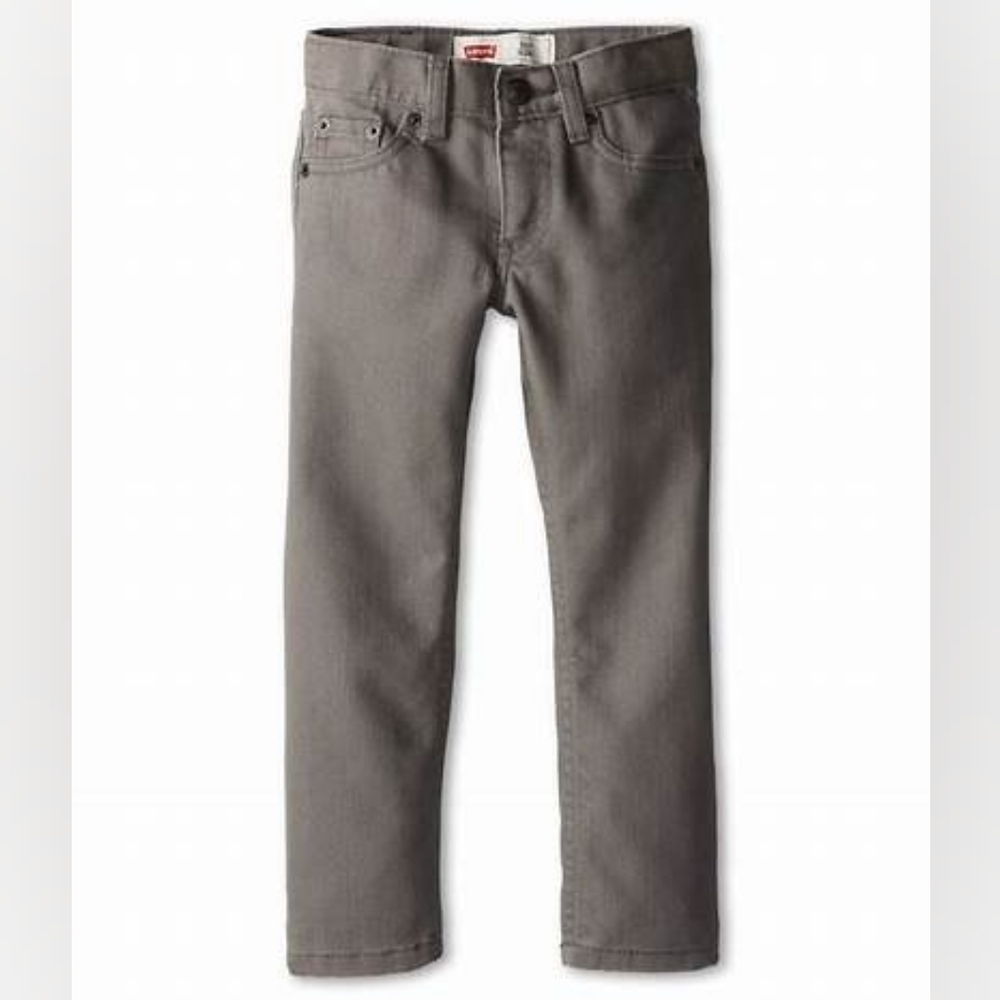 Levis 511 Slim Leg Jeans Straight Grey Wash Adjustable Toddler Boys
